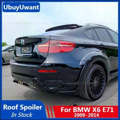 UBUYUWANT Car Roof Spoiler For BMW X6 E71 2009 2010 2011 2012 2013 2014 ABS X6 Spoiler Tail Trunk Wing Decoration Car Styling