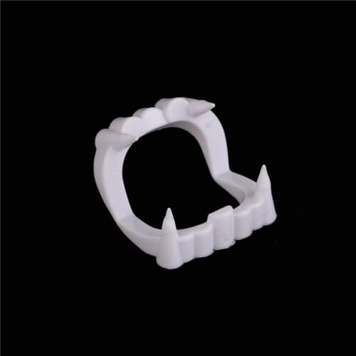 White New Toy Vampire Fake Teeth For Halloween Party Prop Masquerade Cosplay Makeup Dentures Fake tooth Dropship