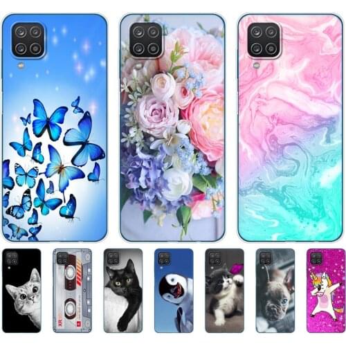 For Samsung A12 Case Soft Silicon Tpu Back Phone Cover For Samsung Galaxy A12 GalaxyA12 A 12 SM-A125F a125 Bumper 6.5inch