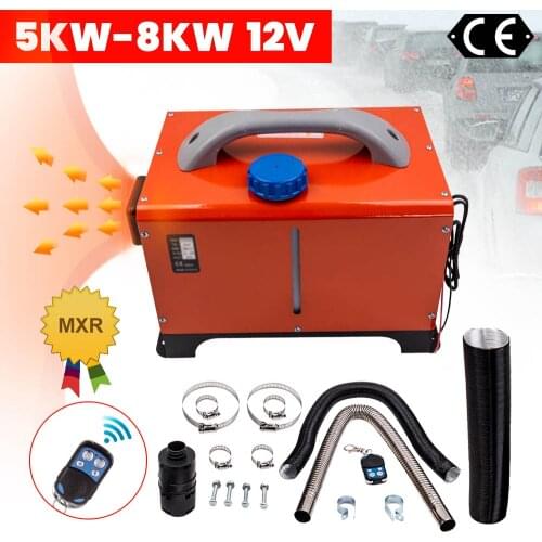 Diesel Air Heater Heating 12V 8KW 8000W 1 Hole For Motorhomes Van Boat Pickup Truck Car Trailer