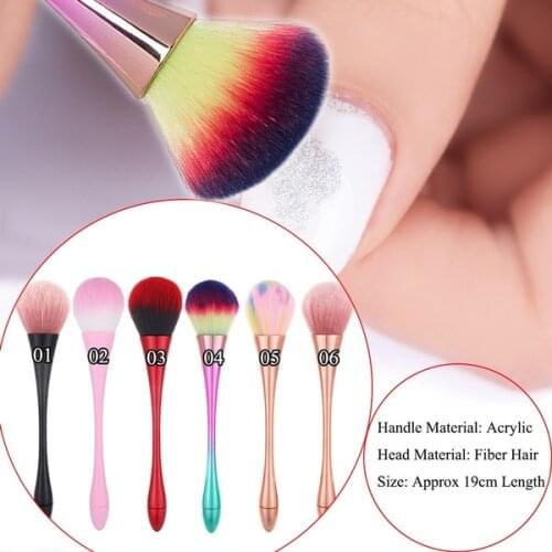 1 Pc Blush Dust Nail Brush Foundation Remover Makeup Powder Cosmetic Tool Brush Acrylic Brushes Nail Art Tools Powder Dust Brush