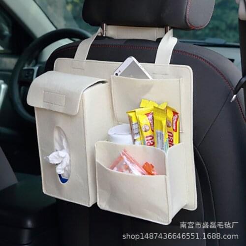 Lightweight felt car storage bag seat back bag car storage bag hanging bag storage bag car storage box