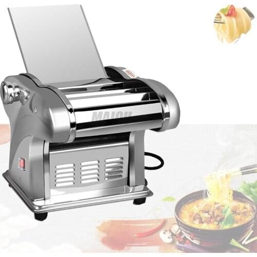 220V Stainless Steel Pasta Maker Roller Machine Electric Dumpling Skin Noodle Machine 1/2/3/4 Blades