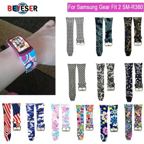 Fashion Watch band Luxury Replacement Silicone Watchbands For SAMSUNG GEAR Fit 2 Fit2 SM-R360 Bracelet Wristband Strap hot sale