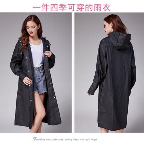 Fashion Increases And Lengthens Raincoat Men And Women Couples Are Protected From Heavy Rain And Heavy Rain. Outdoor Hiking And
