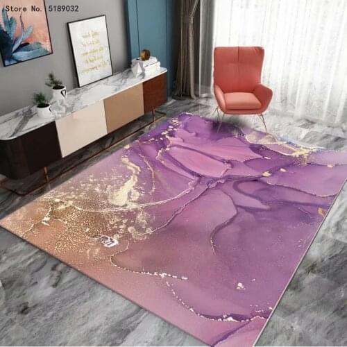 Marble Natural Texture Carpet Abstract Quicksand Floor Mats Feather Bathroom Kitchen Area Rug Golden Luxury Bedroom Large Carpet