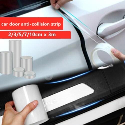 3M Car Door Trunk Bumper Sill Stickers Protector Scratchproof Nano Tape Anti-collision Strip car stickers наклейки на авто Decal