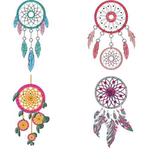 Feather Patches Imagination Iron Appliques Stripe For Clothing A-level Washable Heat Transfers T-shirt Dress Decoration