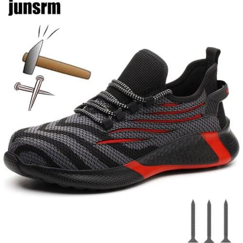 New Safety shoes light Steel toe protection toes Anti-smashing Anti-puncture Protective shoes Work shoes Spring, Autumn