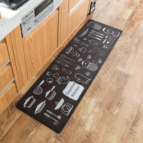 PVC Non-slip Entrance Door Mat Bathroom Carpet Home Cartoon Kitchen Tableware Designer Kitchen Mats Decorative Bedroom Rugs