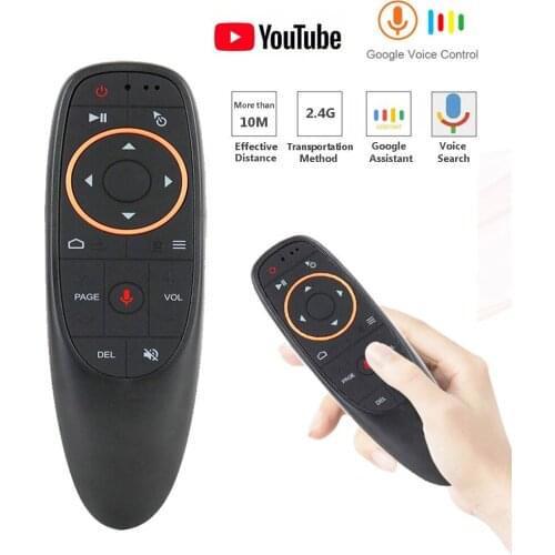G10 G10S Pro Voice Remote Control 2.4G Wireless Air Mouse Gyroscope IR Learning for Android tv box HK1 H96 Max X96 mini