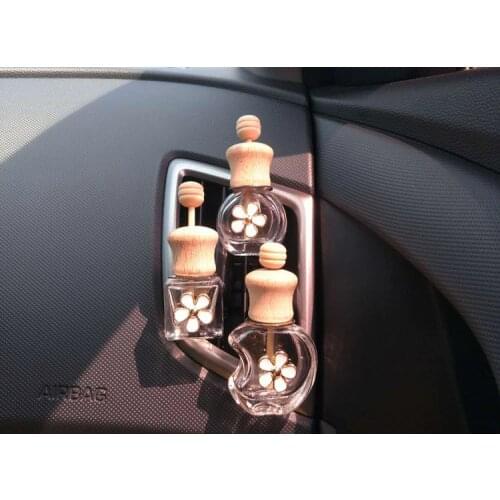 100pcs/lot 8ML Car Outlet Empty Perfume Bottle Transparent Car Vents Deodorant Air Conditioning Perfume Bottle#4413