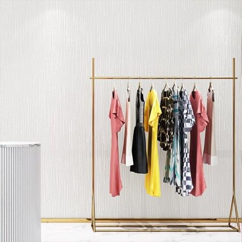 Modern Simle Plain Solid Color White Non Woven Wall Paper Nordic Style Living Room Bedroom Clothing Store Wallpaper for Walls