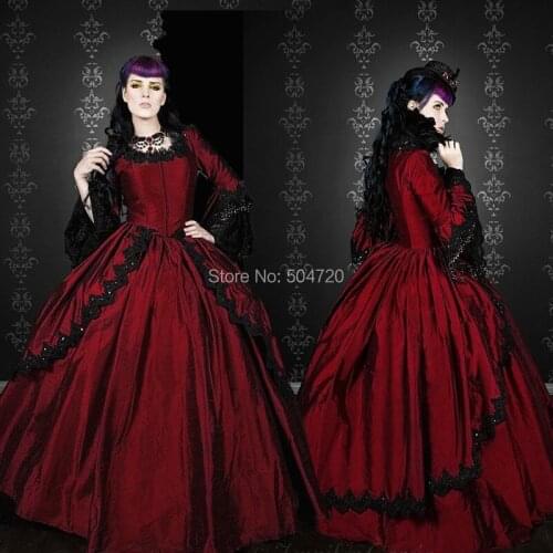 Tailored! 18 Century French Duchess Retro medieval Renaissance Reenactment Theatre Civil war Victorian dress HL-483