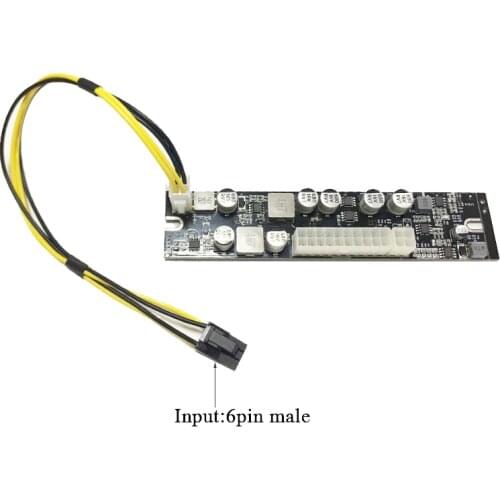 High Power 250W 12V 6pin male input ATX Peak PSU Pico ATX Switch Mining PSU 24pin MINI ITX DC to Car ATX PC Power Supply For PC