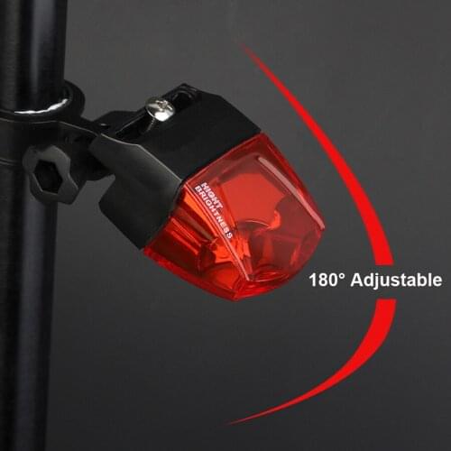 Electromagnetic induction Bicycle Tail Light Self-powered IPX-4 Waterproof LED Bike Light Magnet Taillight Cycling Rear Light