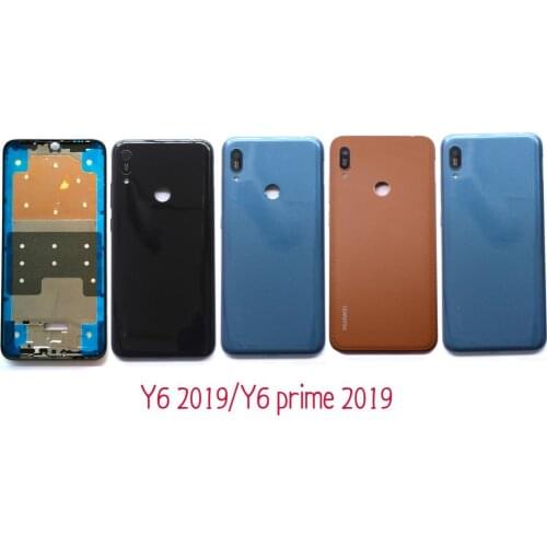 6.09" for Huawei Y6 2019 Battery Back Cover Rear Cover Housing Door