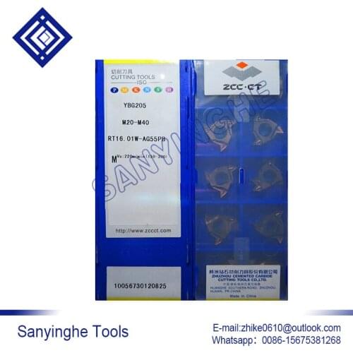 Free shipping high quality 10pcs/lots YBG205 RT16.01W-AG55PB cnc carbide threading inserts, turning inserts