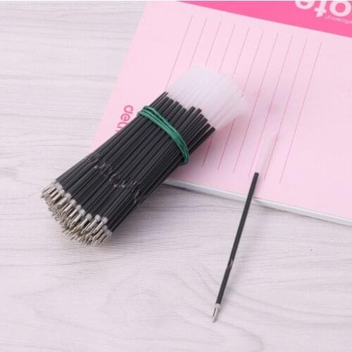 YYDS 100Pcs 0.7mm Ballpoint Pen Refill Black Blue Red Stationery School Office Supply