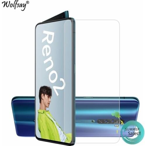 2PCS HD Glass For OPPO Reno2 Tempered Glass Screen Protector For OPPO Reno2 Glass Phone Film For OPPO Reno2 Protector Film 6.5