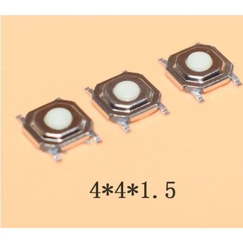 20pcs 4.5*4.5*1.5 Plastic head white Micro switch