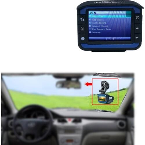 3 In 1 720P Car Radar Detectors DVR Recorder Speed Detector Russian Voice GPS Camera Dash Cam Fixed / Flow Velocity Measurement