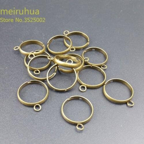 30pcs/lot antique Adjustable ring DIY Ring Base Setting for Blank Jewelry Making 172801