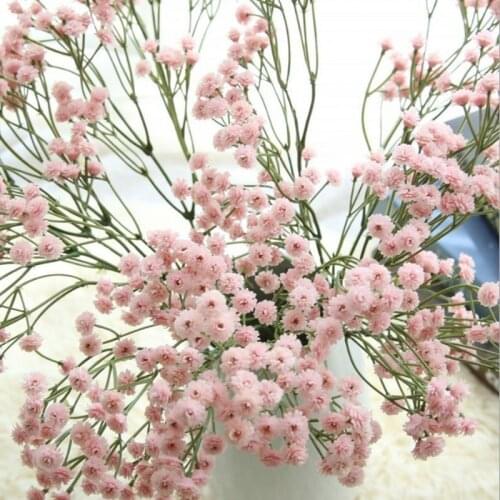 90 Heads Artificial Flowers False Babys Breath Gypsophila Wedding Decoration Birthday DIY Photo Props Flower Heads Branch