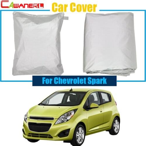 Cawanerl Full Car Cover Anti UV Sun Rain Snow Resistant Protection Cover For Chevrolet Spark Free Shipping