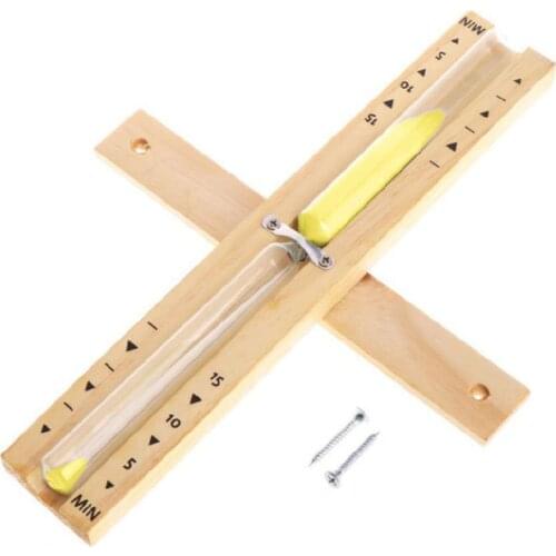 2021 New Wooden Sauna Hourglass Wall Mounted Rotating 15mins Sandglass Clock Timer