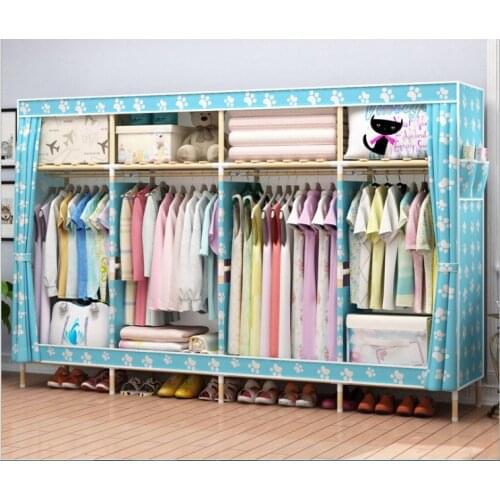 Latest wooden wardrobe length 210cm