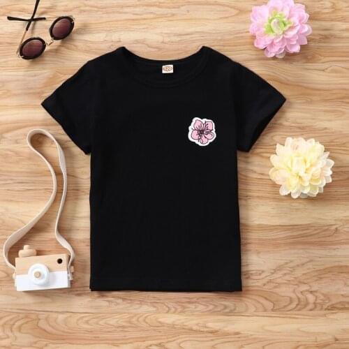 Kids Clothes Boys Cotton Casual Flower Print Short Sleeve Boys T-shirts Children Clothes Boys Clothes Kids Summer Clothes 4-Y