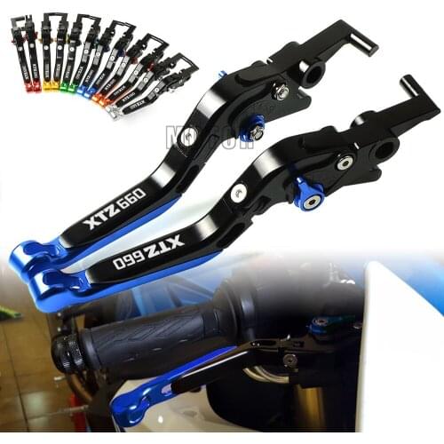For Yamaha XTZ660 Tenere 1991 - 1998 1992 1993 CNC Aluminum Motorcycle Adjustable Folding Extendable Brake Clutch Levers XTZ 660
