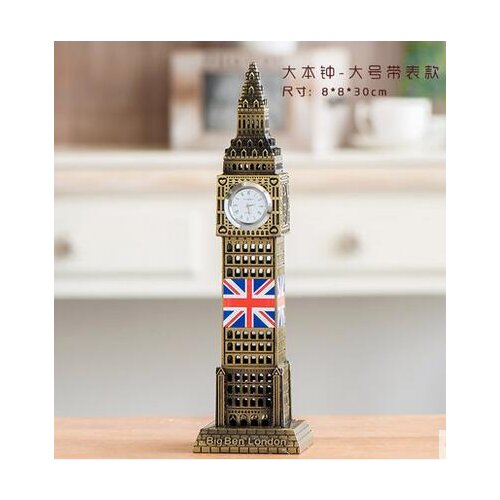 Eiffel Tower Paris wine room decoration model retro TV cabinet Ferris model Vintage iron Home tower props Arts Crafts Copper