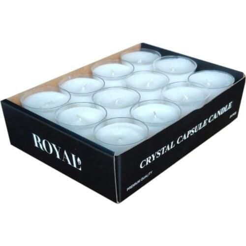 Fly Repellent Capsule Candle - 9 Hour Burning Time - 24 Pcs. Fragrant Relaxing Candles 5.5 cm by 3.5 cm in size