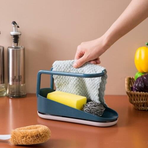 HOT Kitchen Holder Sink Organizer with Towel Rack Convenience Dishcloth Drying Rack for Home Kitchen