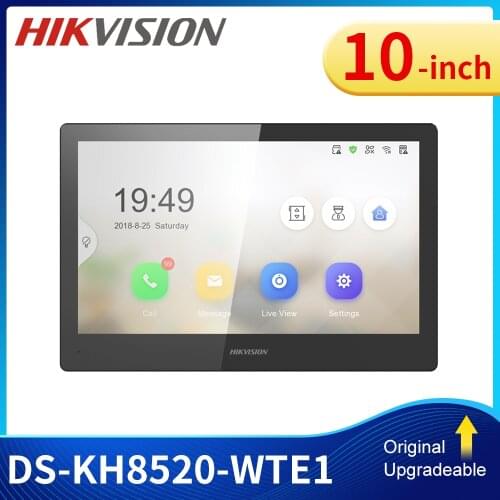 Original Hik 10 Inch Video Intercom Network Indoor Station Wireless Colorful TFT Screen DS-KH8520-WTE1