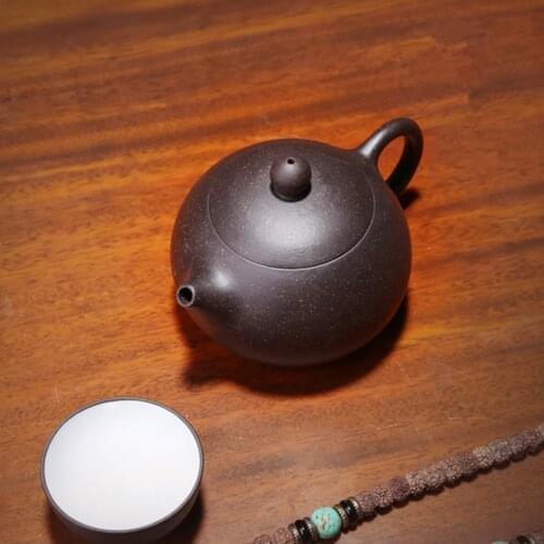 Chinese Yixing Xishi Teapot With Ball Filter Purple Clay Beauty Kung Fu Kettle Suit Puer Tiguanyin Creative Drinkware