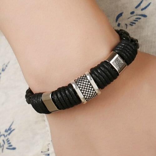 CIBOCIBO Classic Bracelet Men 2021 Magnet Brand Design Leather Wristband Bracelet Men Luxury Vintage Luxury Pulsera Hombre Gifts