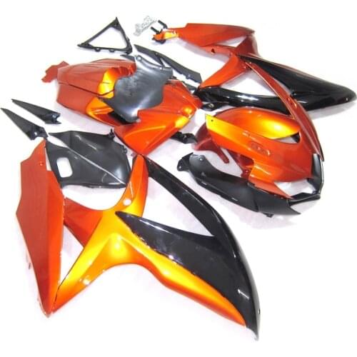 100% Fit Injection Fairings for SUZUKI GSXR 600 750 2008 2009 2010 Orange Black Fairing kit GSXR600 GSXR750 k8 k9 k10 PL415