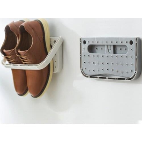 Creative Shoes Rack Stand Storage Holder Fashion Candy Color Shoe Shelf Cabinet Organizer Display Home Creative Plastic Wall U2