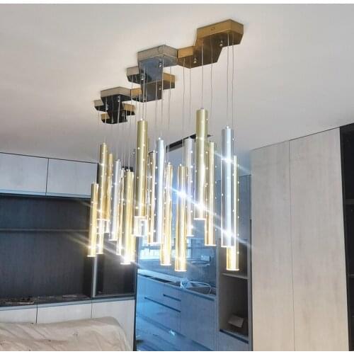 Dining room LED Chandelier lighting Modern Nordic gold/silver combinable chandelier living room home decoration bar lighting
