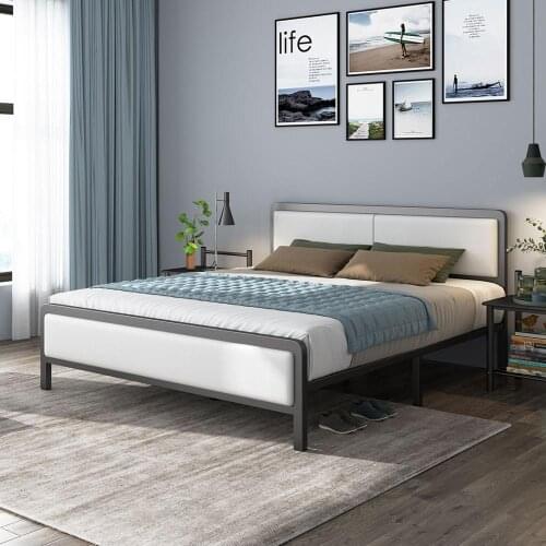 RAMA DYMASTY metal bed iron bed modern design bed/ fashion king/queen size bedroom furniture