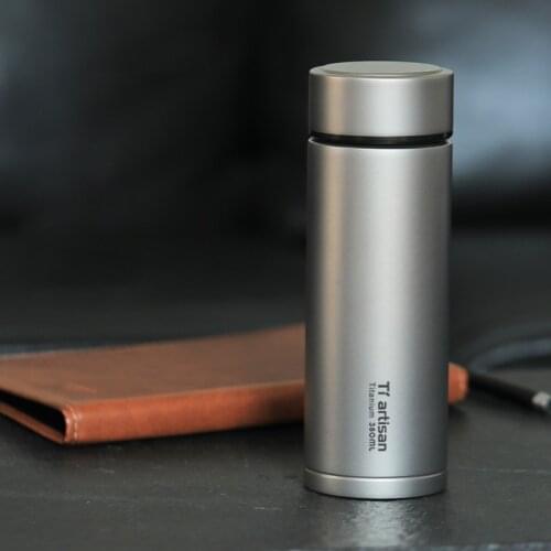 Fashion 380ml Titanium Insulated Cup Coffee Tea Thermos Mug Thermal Water Bottle Thermo cup Travel Climbing Water Bottle Ta8422