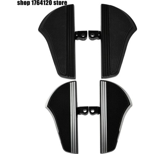 Motorcycle Passenger Defiance Male Mount-Style Passenger Foot Pegs CNC Pedal Black/Chrome For Harley Sportster XL Touring Dyna