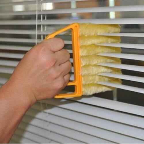 Washable Microfiber 7 Hand Window Mini-blind Cleaning Brush Conditioner Cleaner Duster Household Tool