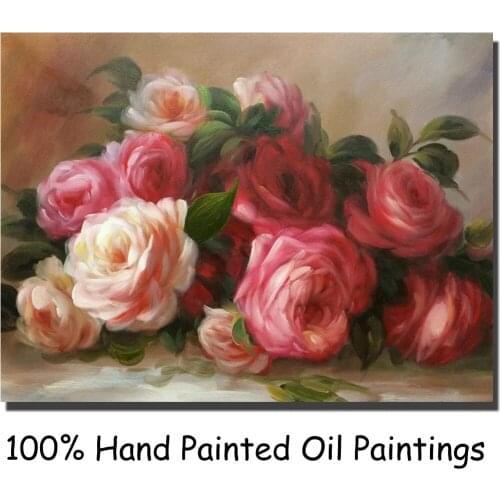 Canvas paintings Flowers Pierre Auguste Renoir oil Painting Discarded Roses Hand painted wall art for bedroom