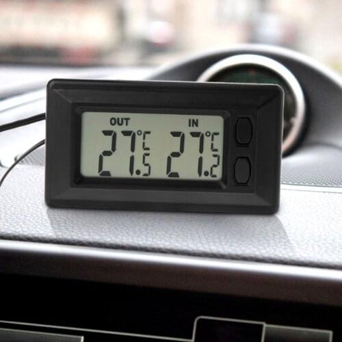 New Auto Car LCD Digital Display Indoor Outdoor Thermometer Meter With 1.5m Cable