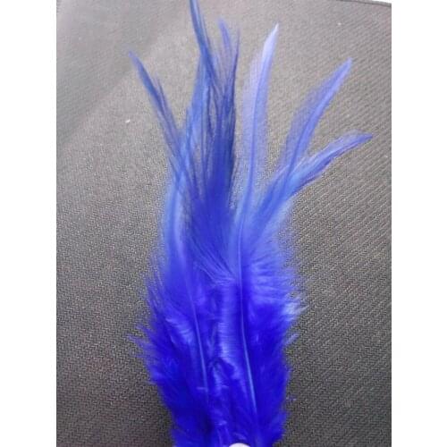 New! Sell royal blue 20 pc of high-quality natural pheasant feather, 4-6 "/ 10-15cm DIY jewelry decoration, wedding decoratione