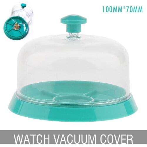 Watch Dust Cover Tray Watchmaker Watch Repair Parts Holder Tray Dust Sheet Cover 6 Slots Organizer Wash Oil Maintenance Tools